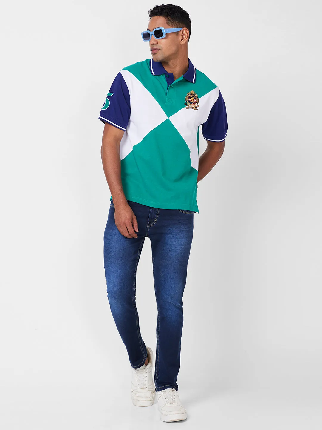 Colour Block Polo