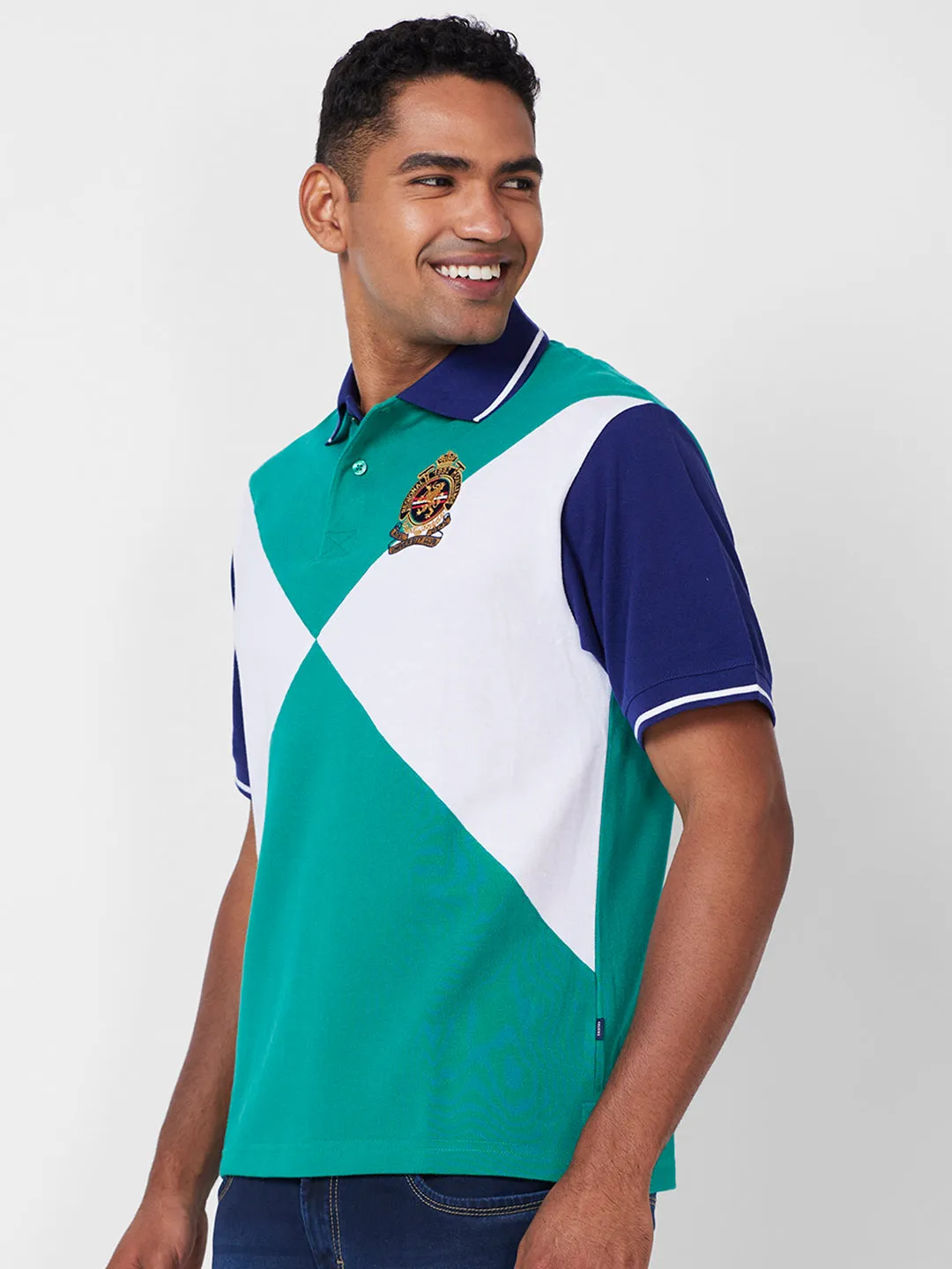 Colour Block Polo