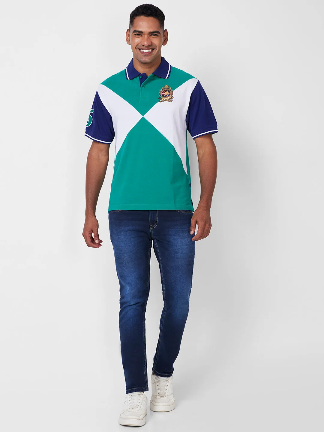 Colour Block Polo