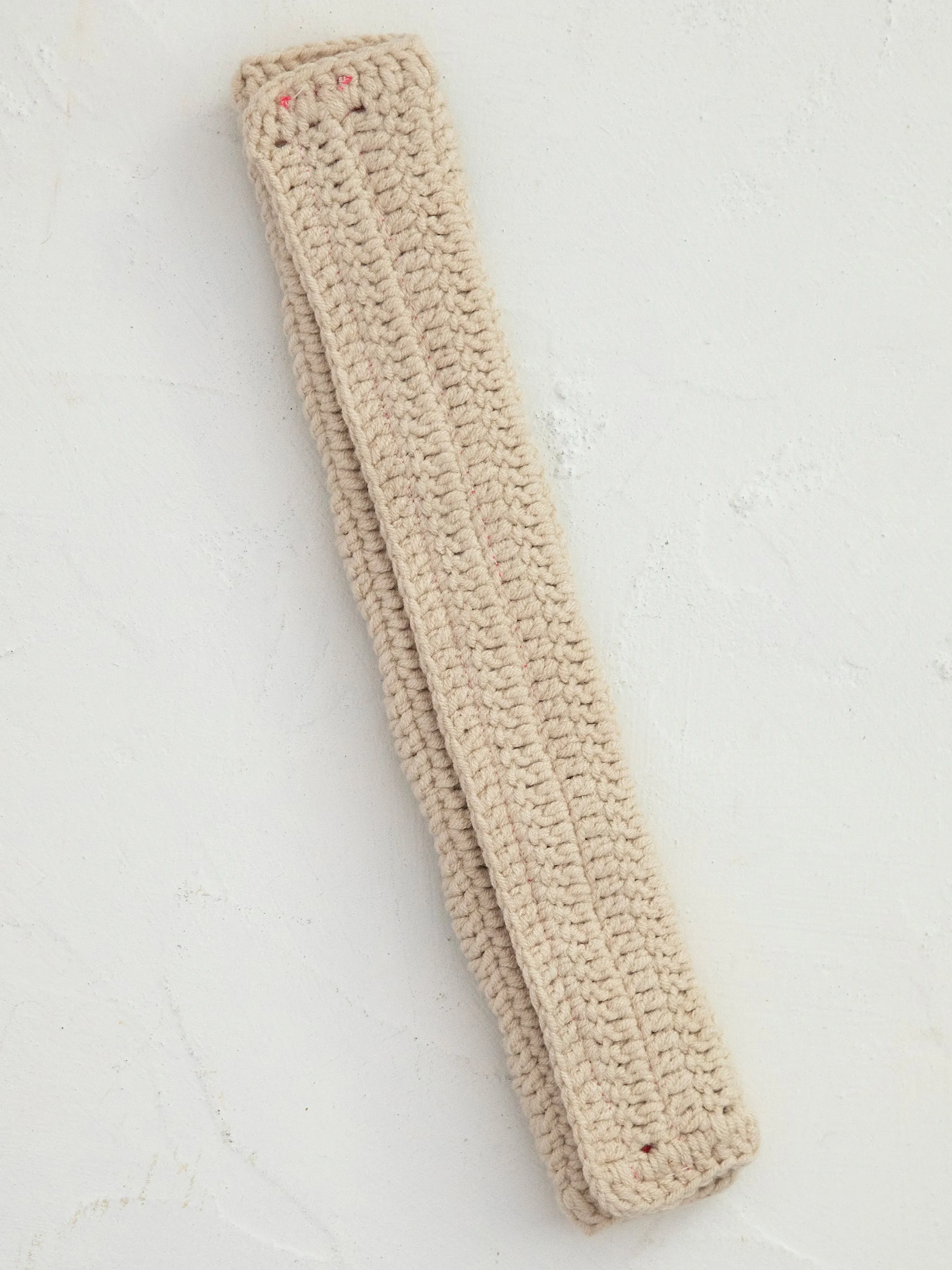 Crochet Seatbelt Cover - Cream