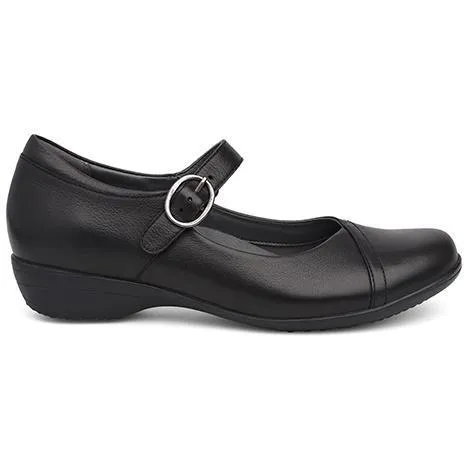 DANSKO FAWNA BLACK MILLED NAPPA