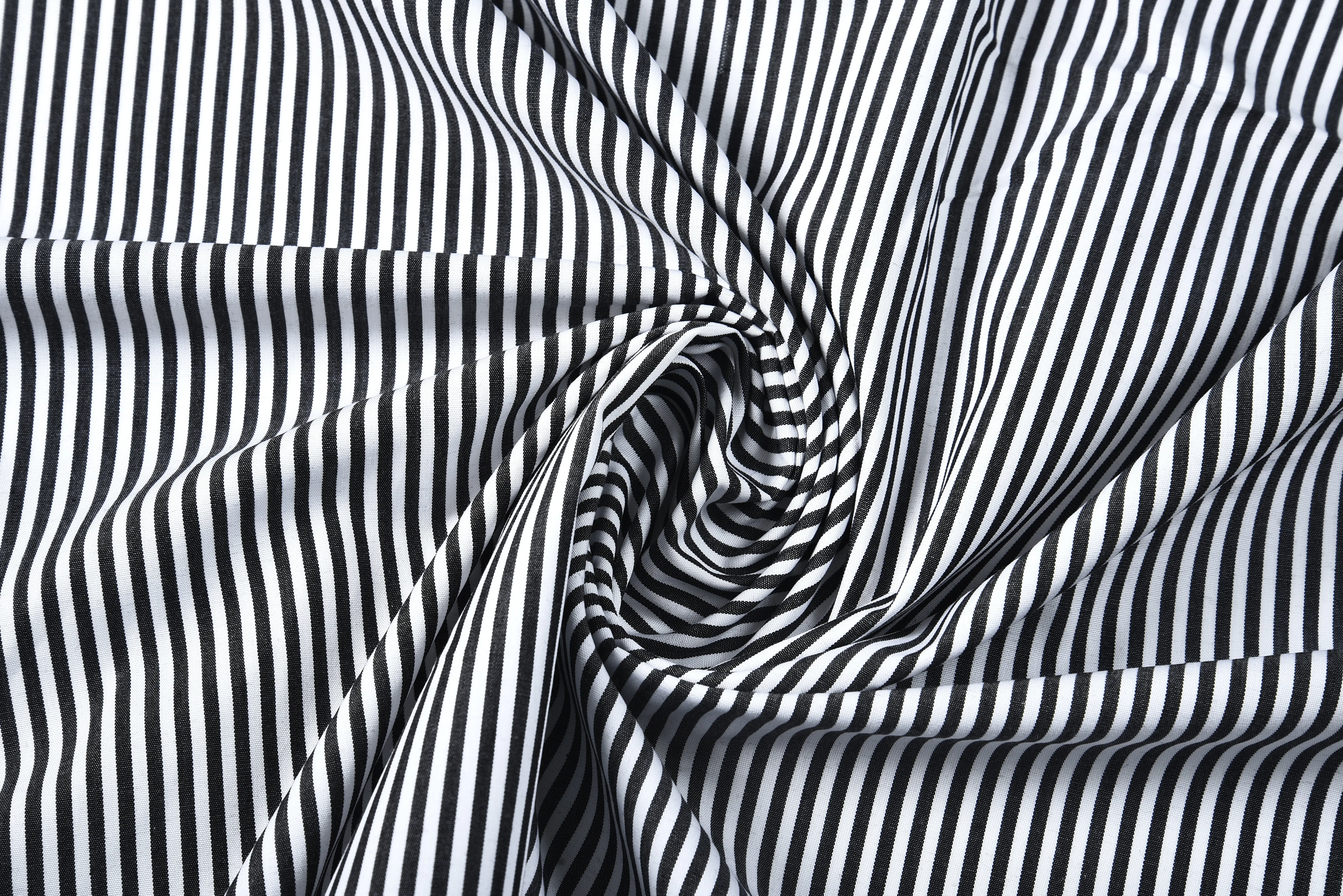 Dark Black Pencil Stripes On White