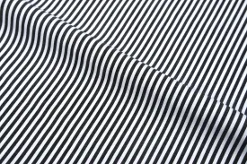 Dark Black Pencil Stripes On White