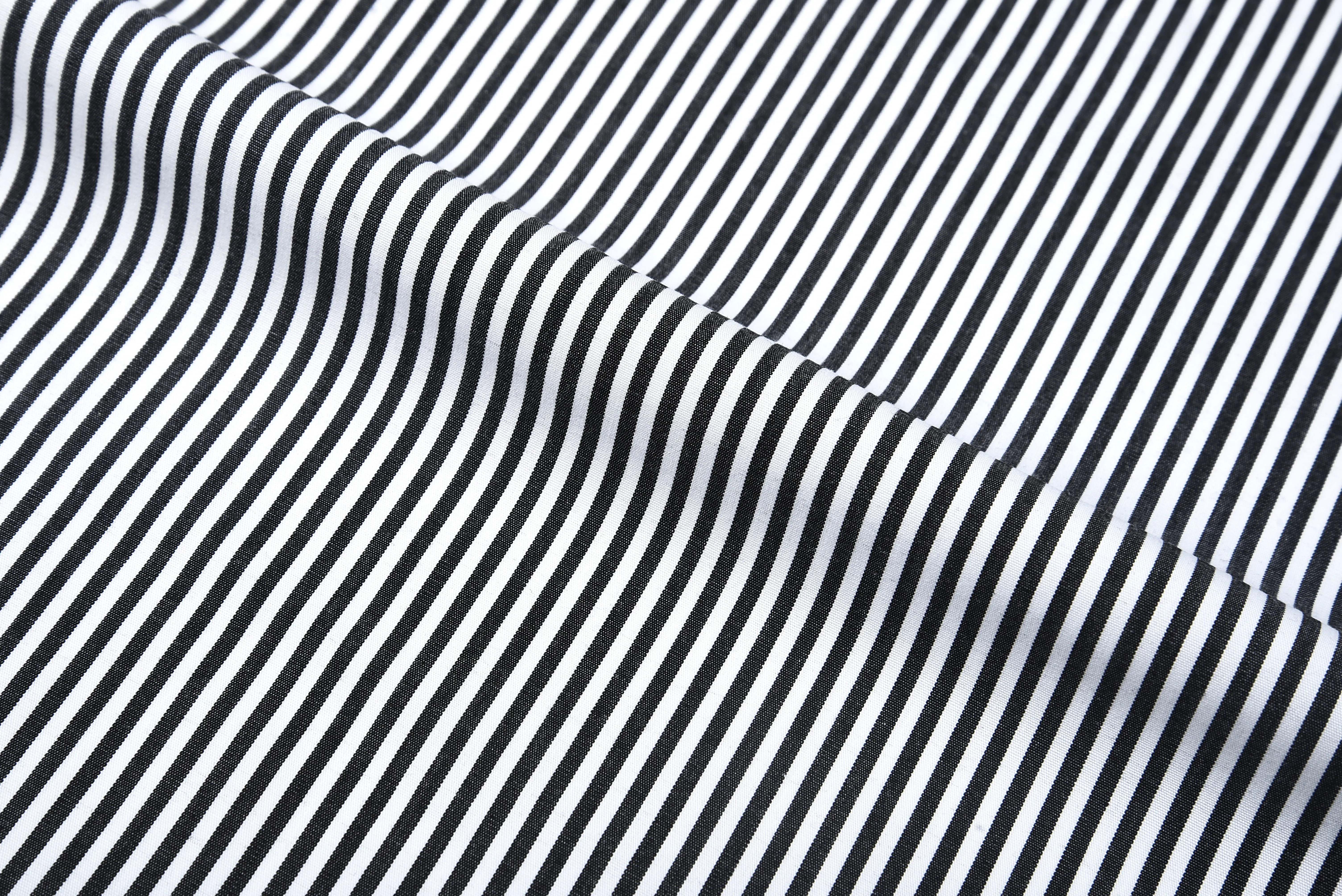 Dark Black Pencil Stripes On White