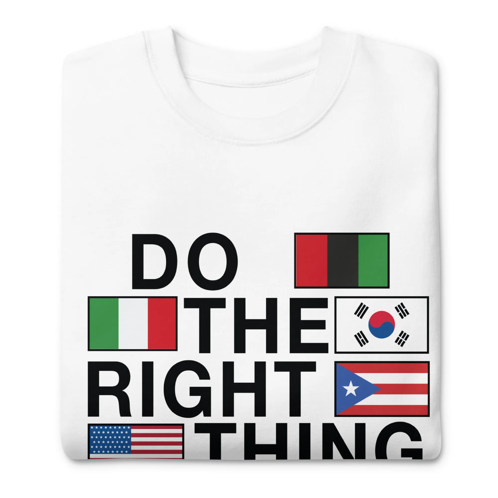 Do The Right Thing Crewneck (White)