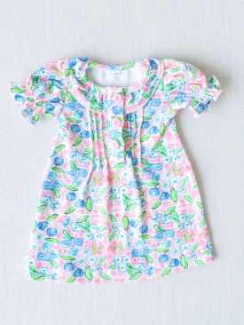 Doll Ruffled Play Dress - Spring Blues