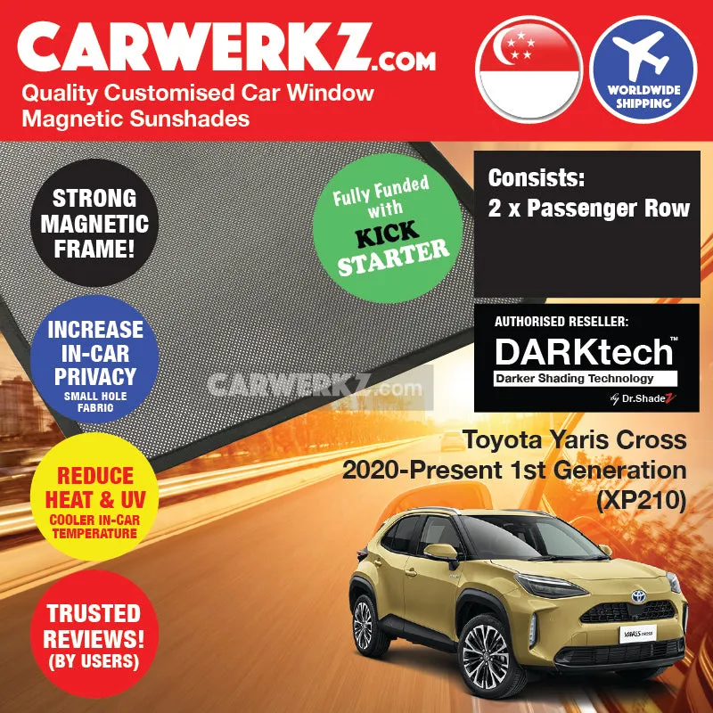 Dr Shadez DARKtech Toyota Yaris Cross 2020-Current 1st Generation (XP210) Japan SUV Customised Car Window Magnetic Sunshades