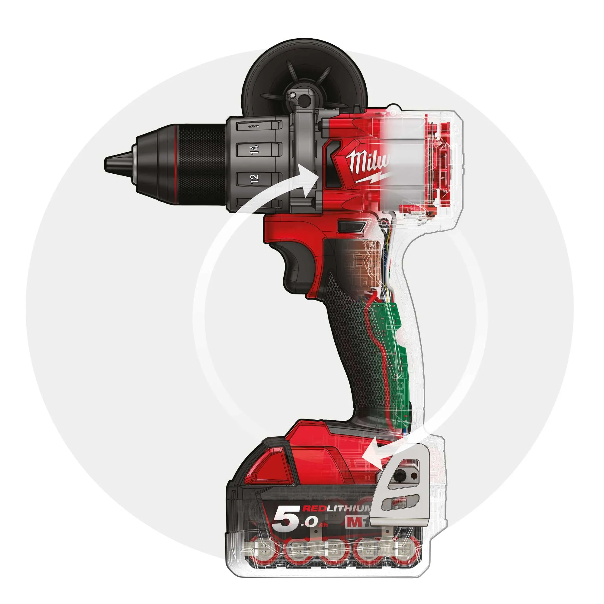 Driver Drill Milwaukee M18 FPD2-502X