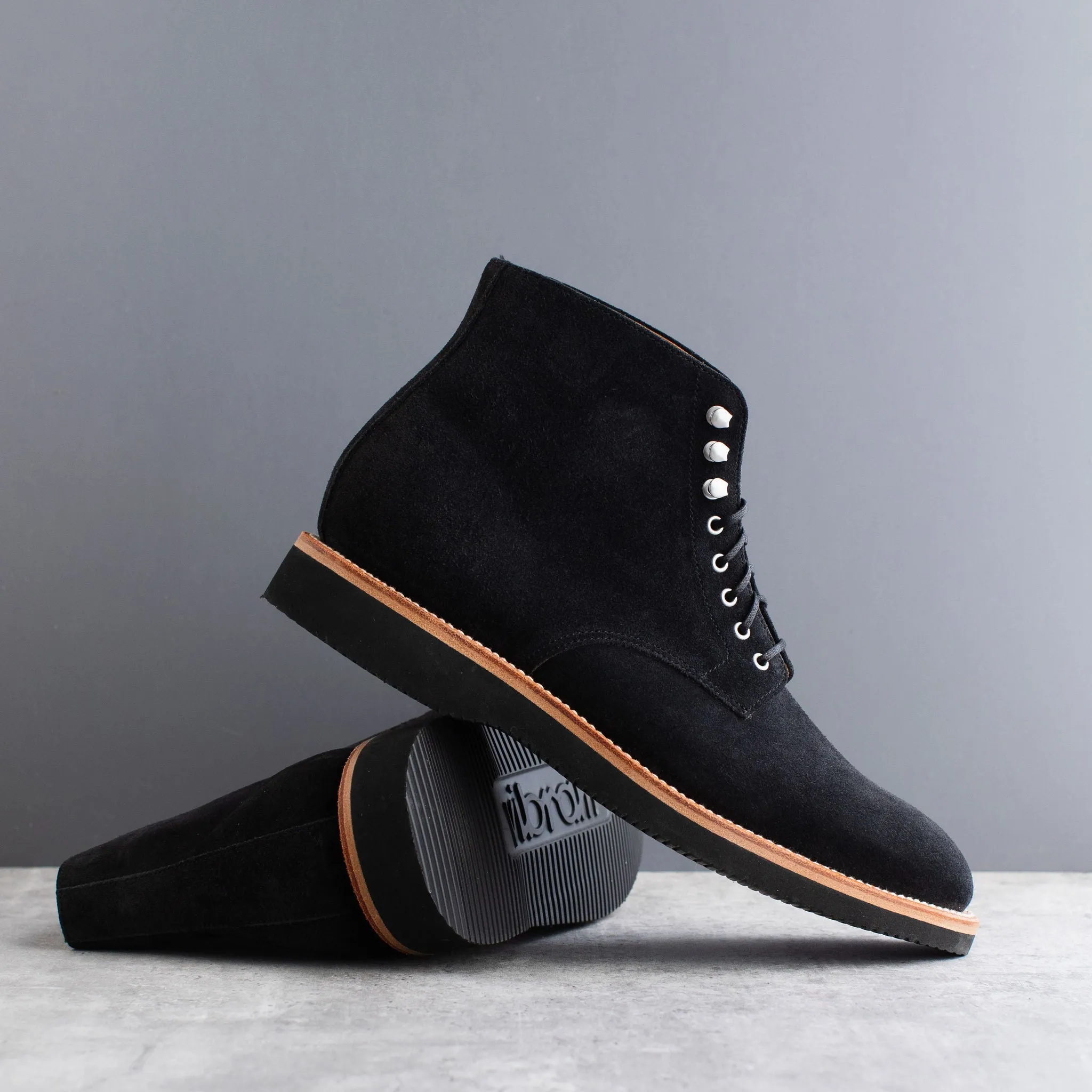 Edward Boot Black Suede