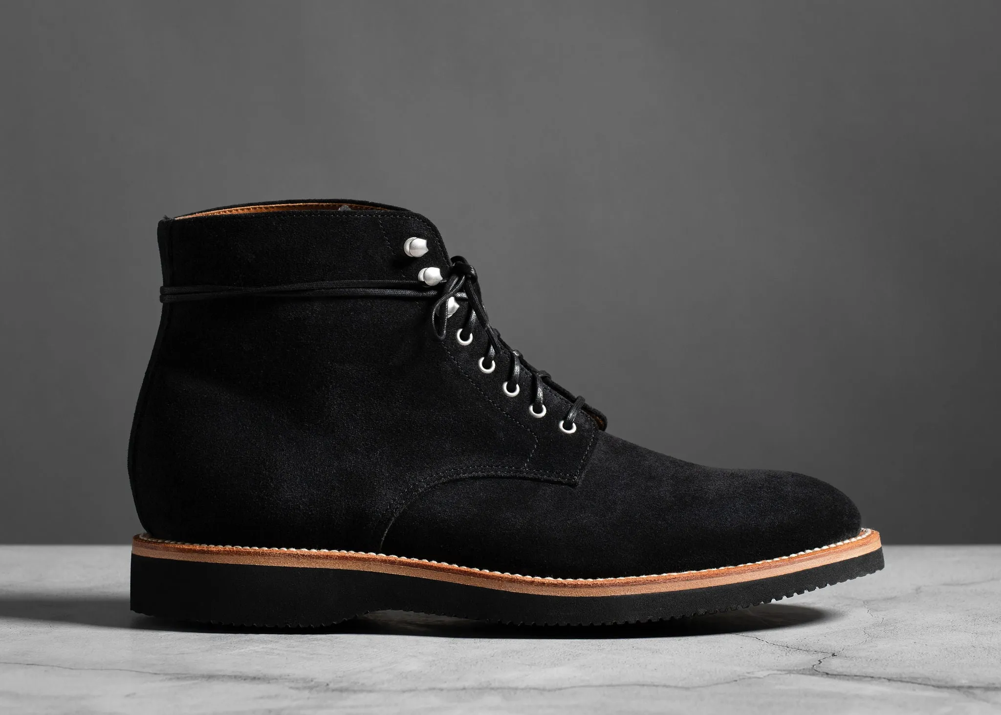 Edward Boot Black Suede