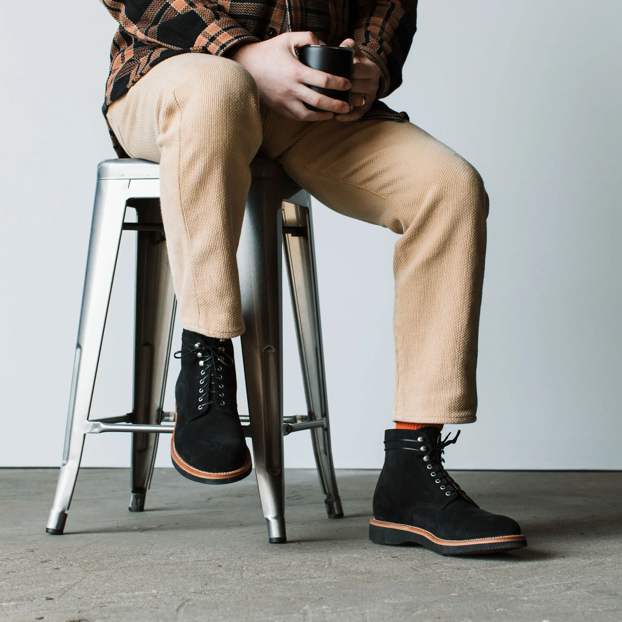 Edward Boot Black Suede