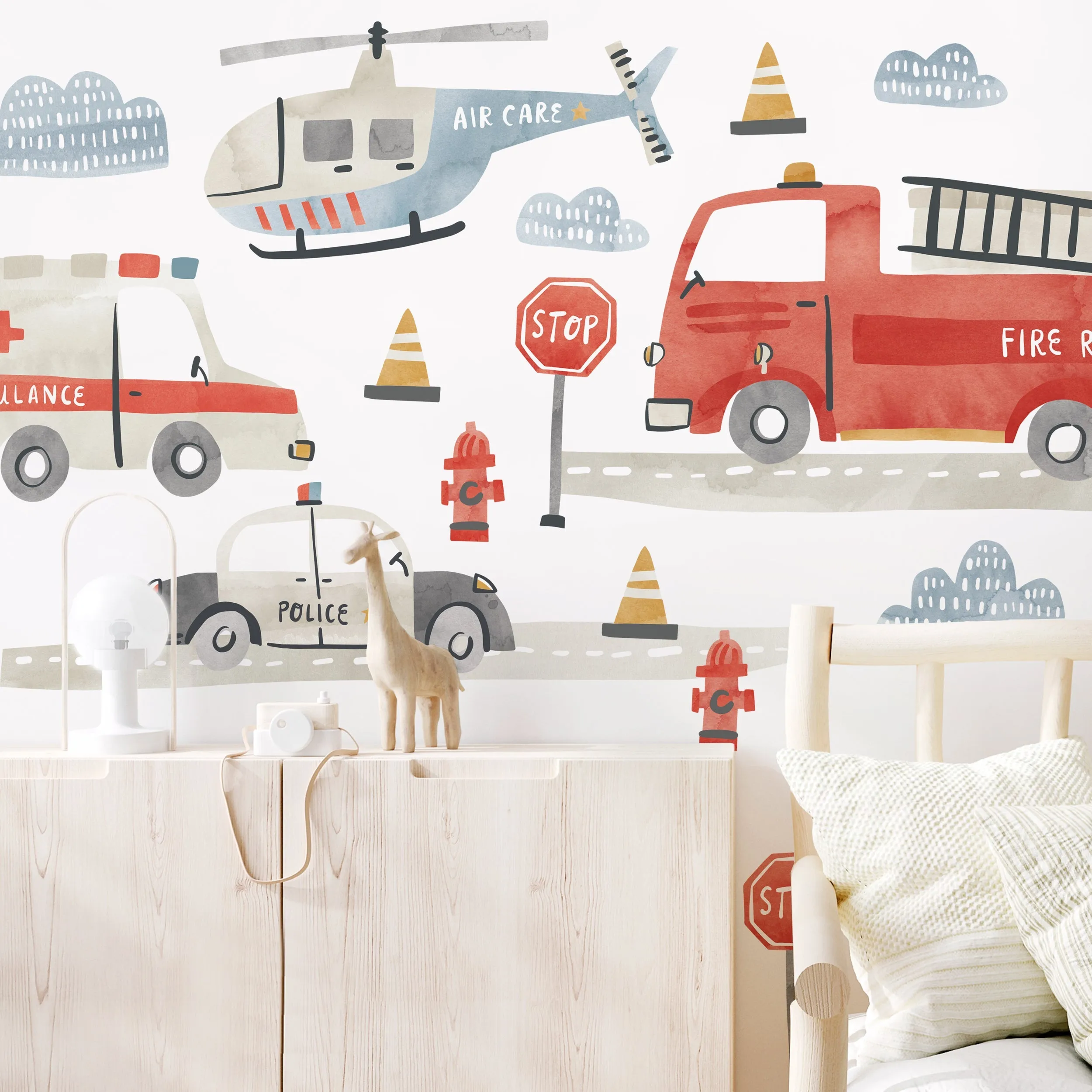 Emergency Wall Decal Set - Medium