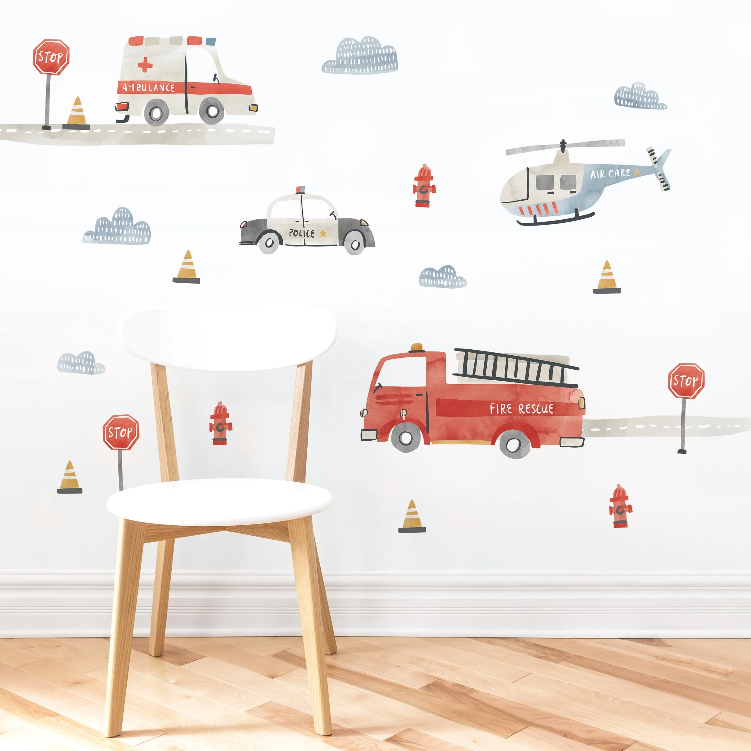 Emergency Wall Decal Set - Medium