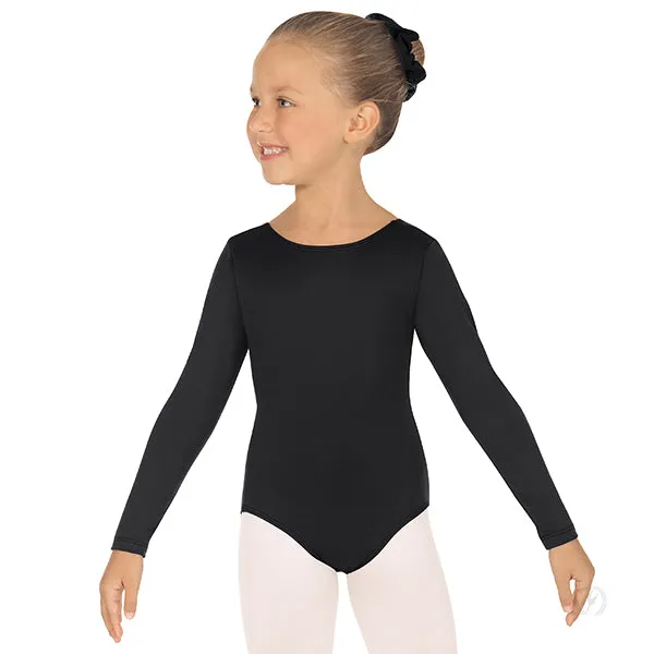 Eurotard Children's Microfiber Long Sleeve Leotard