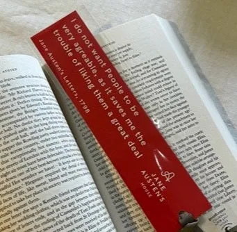 Exclusive - Set of 2 Austen Quote Bookmarks