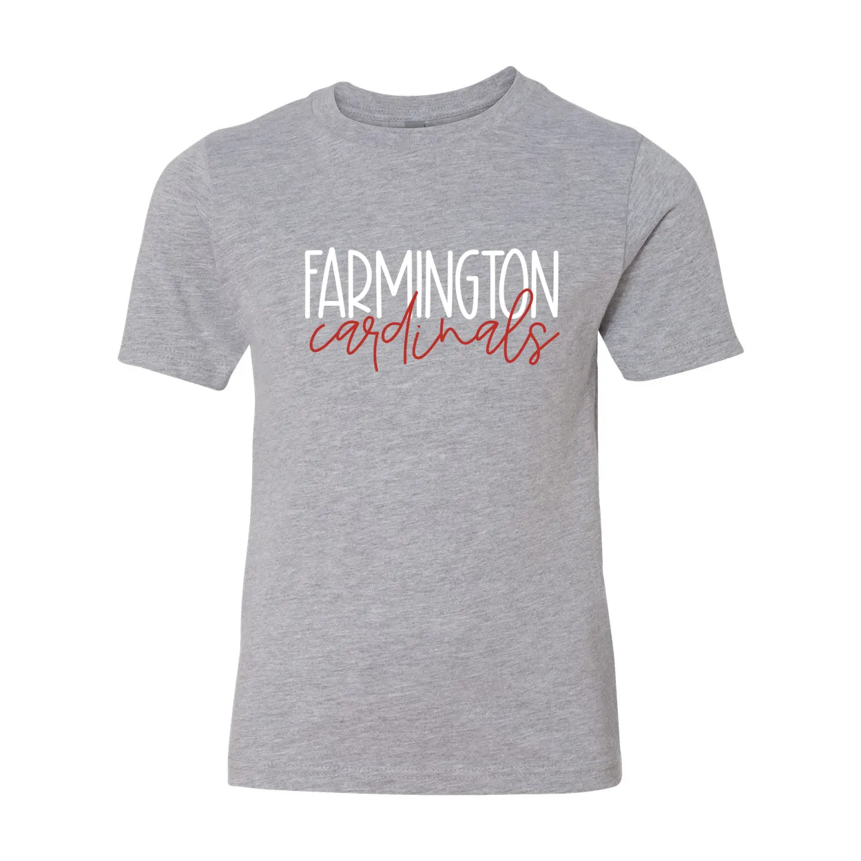 Farmington Block Script Tee - YOUTH