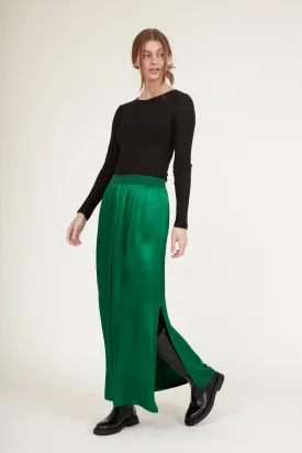 Flora Wide Skirt - Green Jacket