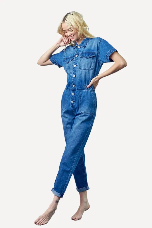 For Her Denim Jumpsuit