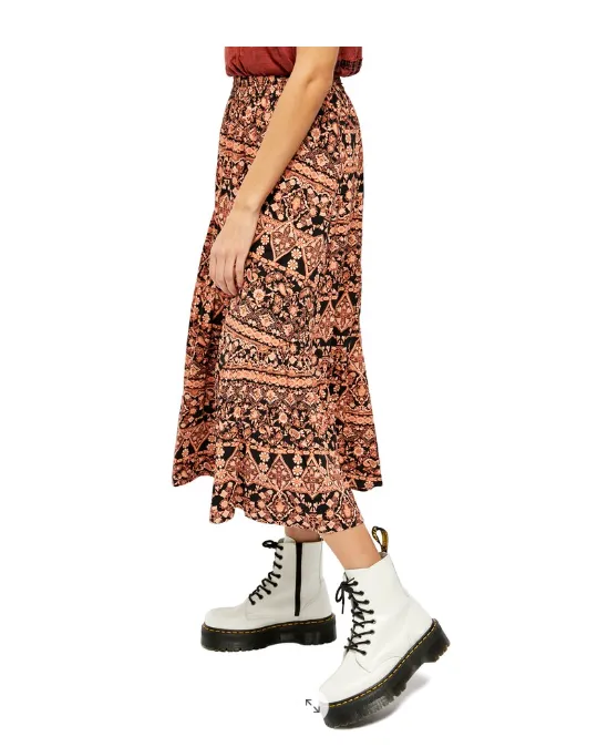 Free People Womens All About the Tiers A-Line Skirt, Size Medium