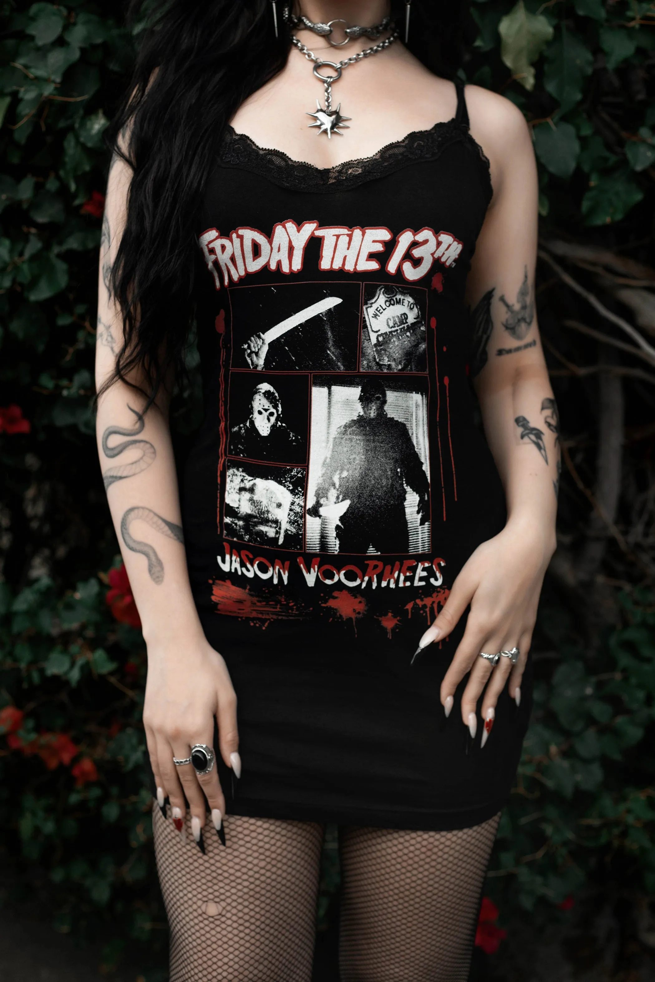 Friday The 13th Lace Strap Dress