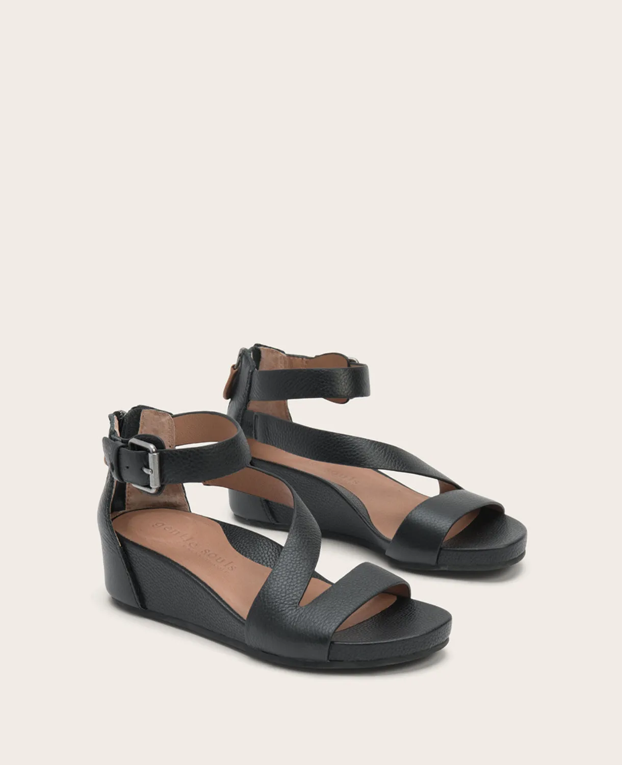 GENTLE SOULS - Gwen Leather Wedge Sandal