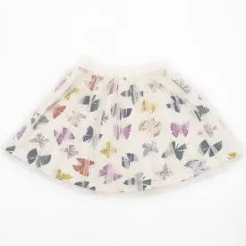 Hanna Andersson Girls Skirt White Summer Short Lined