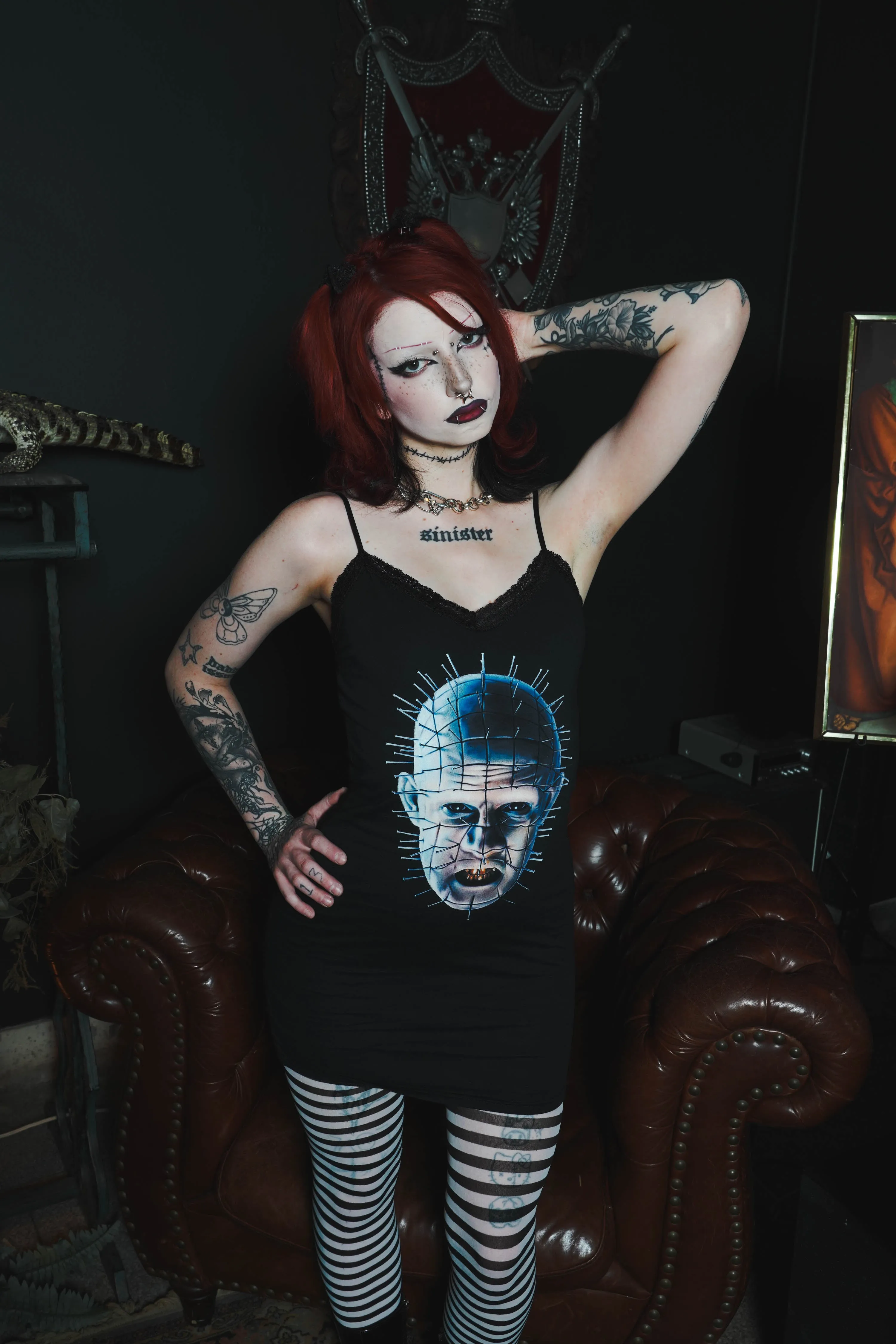 Hellraiser -Pinhead Lace Strap Dress