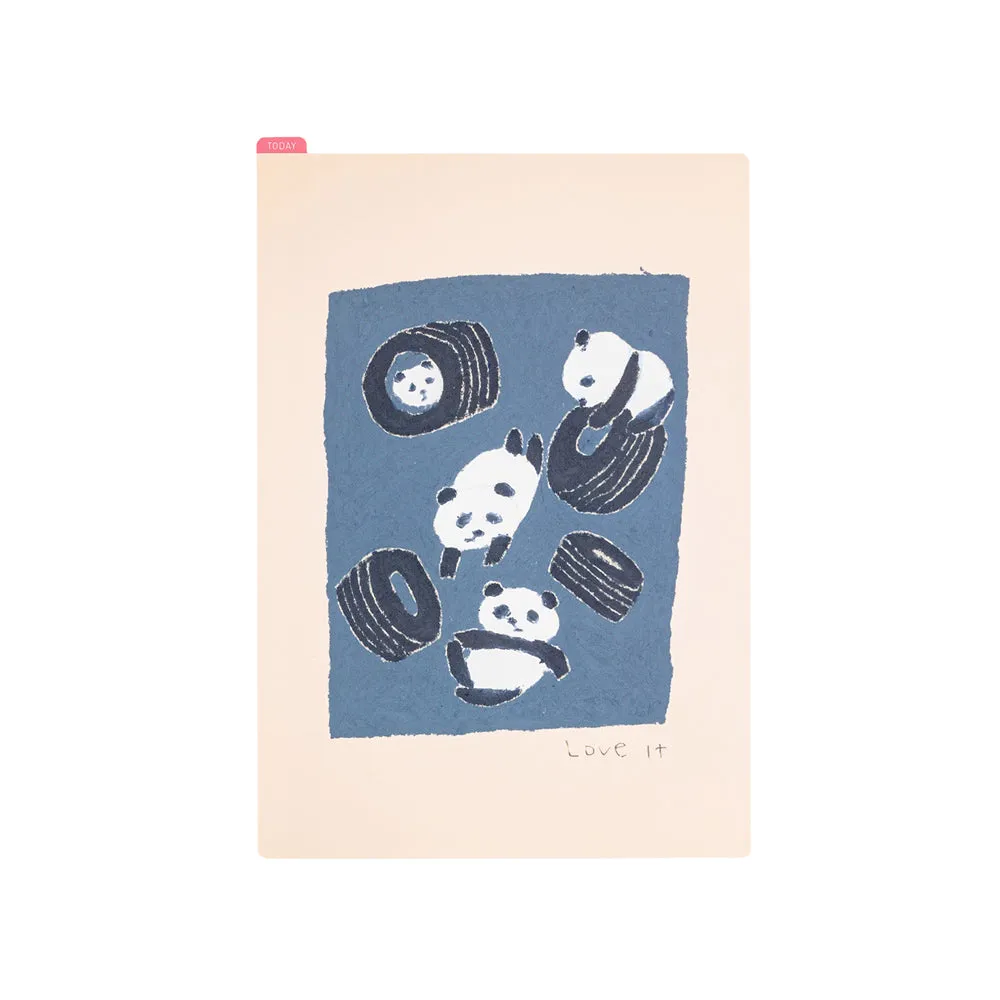 Hobonichi Pencil Board -Cousin A5 - Jin Kitamura Love it Panda