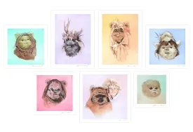 Limited edition Ewok mini-print set