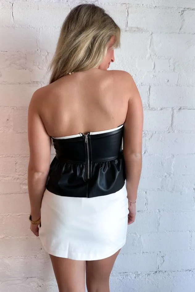 Looking Lovely Leather Top