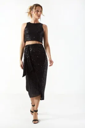 Marc Angelo Sequin Top and Skirt