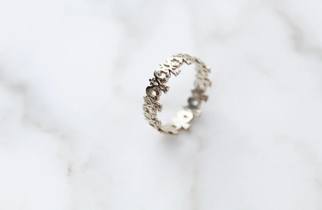 Maria Auspice Ring in Sterling Silver