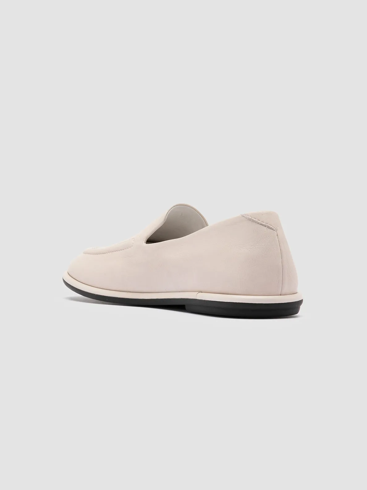 MIENNE 101 - White Leather Loafers