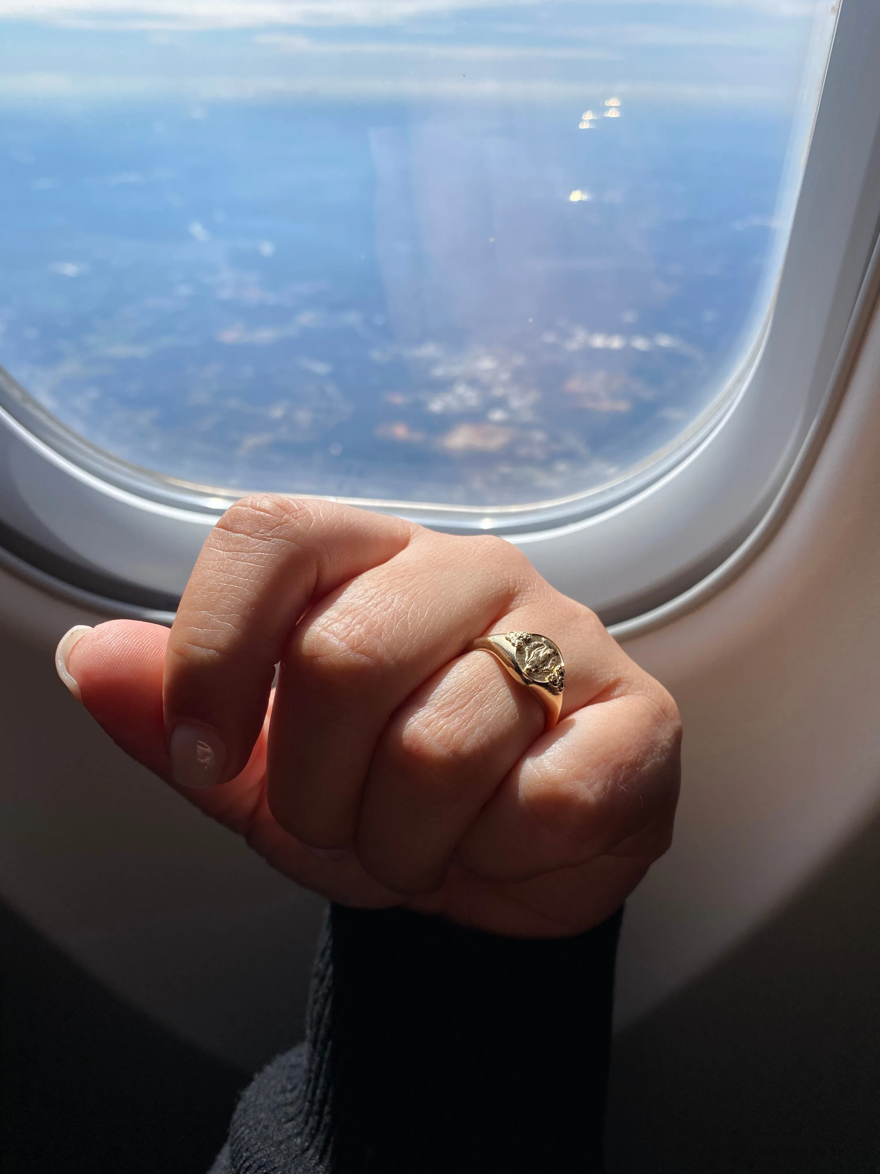 Miraculous Medal  Signet Ring in 14k Gold