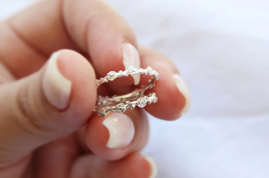 Mystical Rose Ring in Sterling Silver