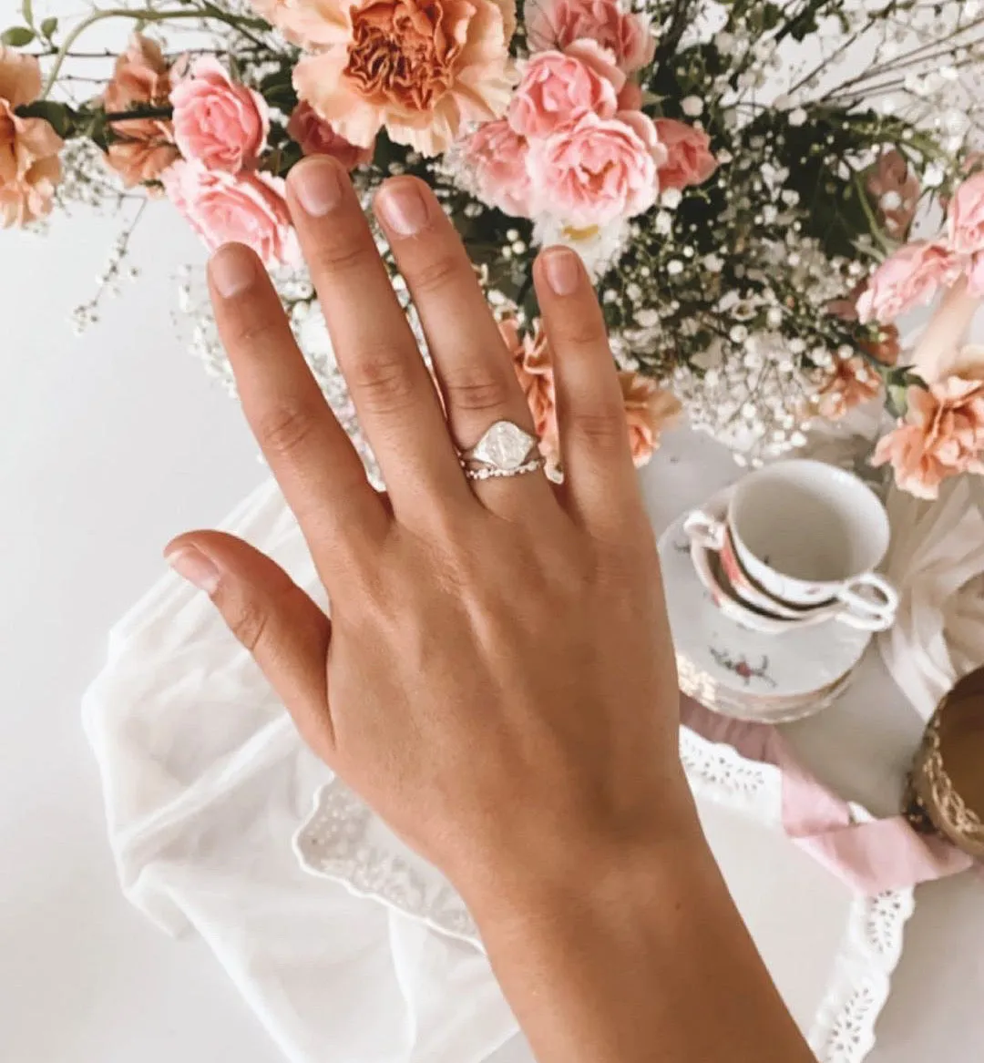 Mystical Rose Ring in Sterling Silver