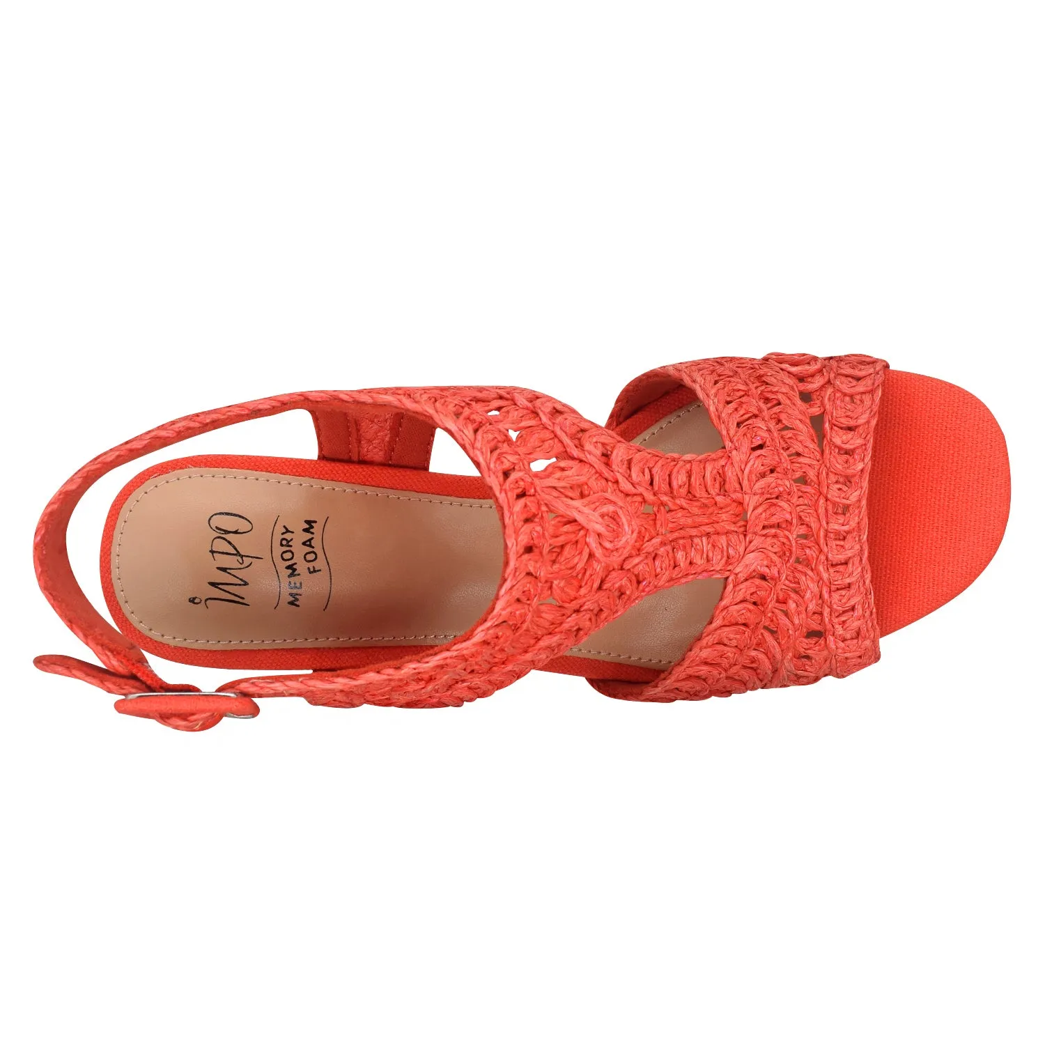 Osanna Woven Raffia Platform Sandal with Memory Foam