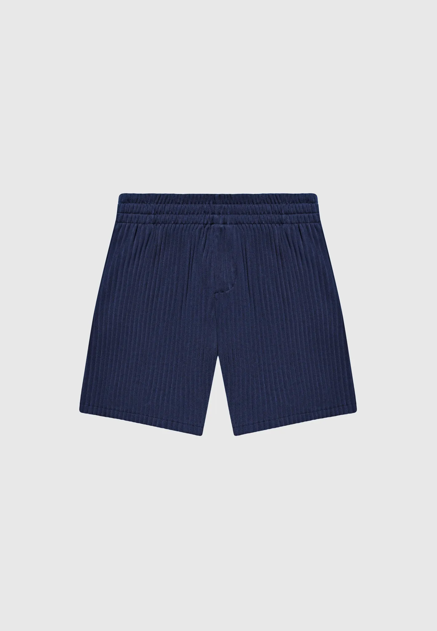 Pleated Shorts - Navy