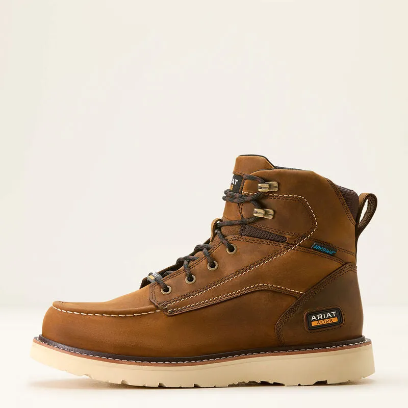 Rebar Wedge Moc Toe 6" Waterproof Work Boot