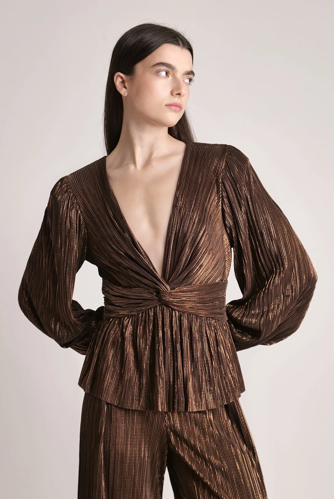 SABINA MUSAYEV Ifat Top - Dark Brown