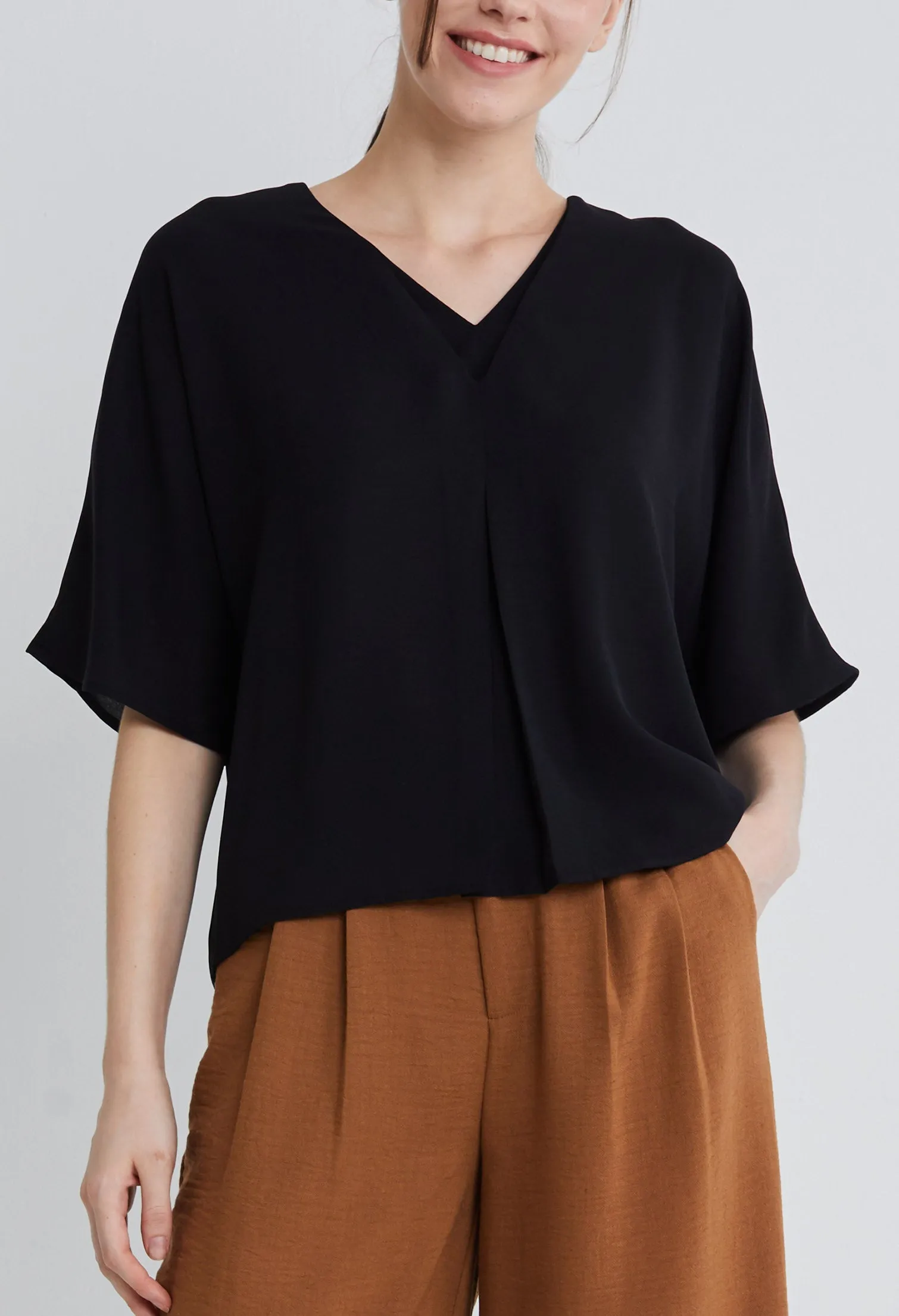 Single Centre Pleated Blouse