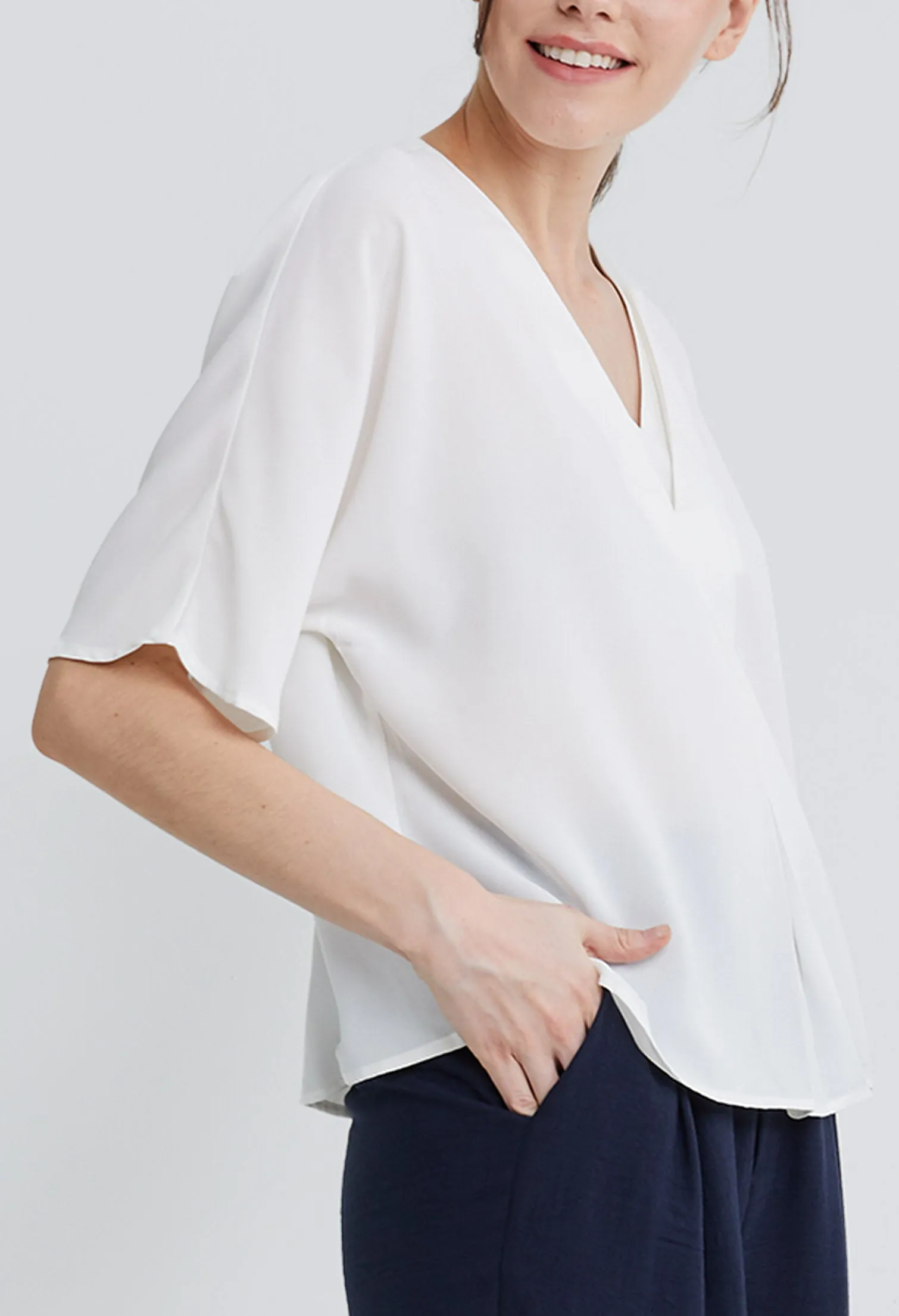 Single Centre Pleated Blouse