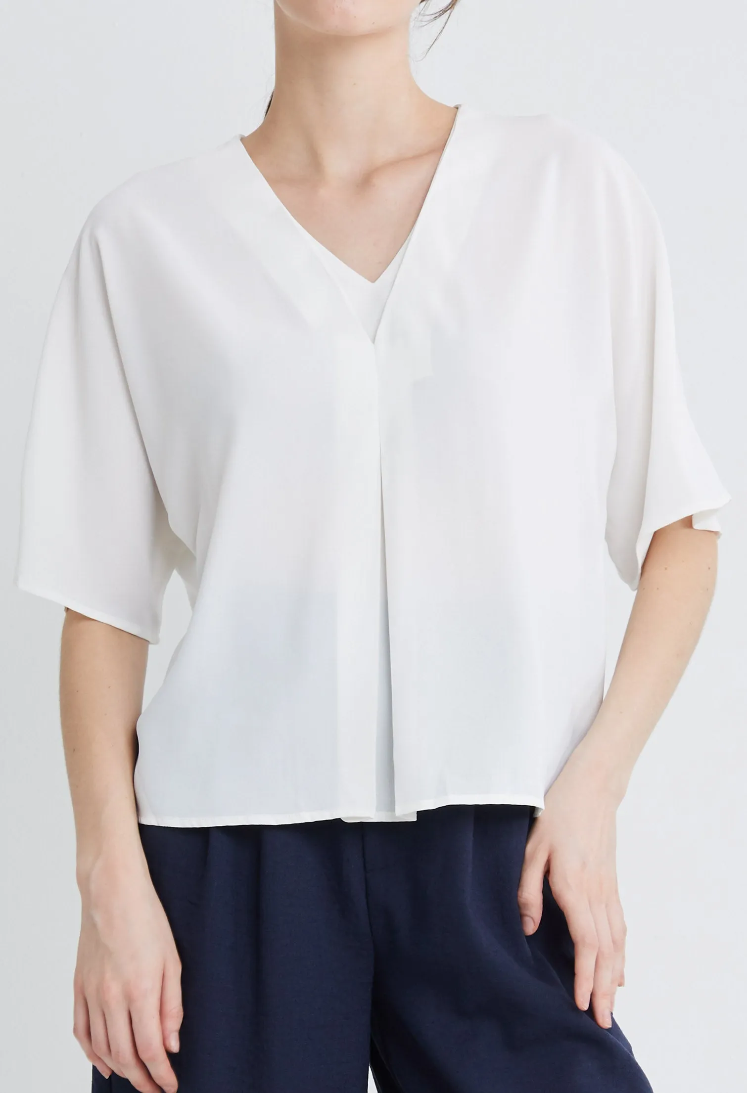 Single Centre Pleated Blouse