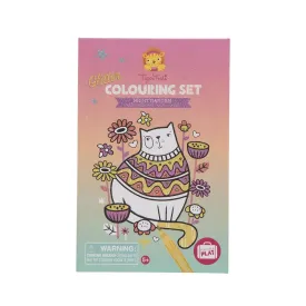 Tiger Tribe | Glitter Colouring In Set- Night Garden