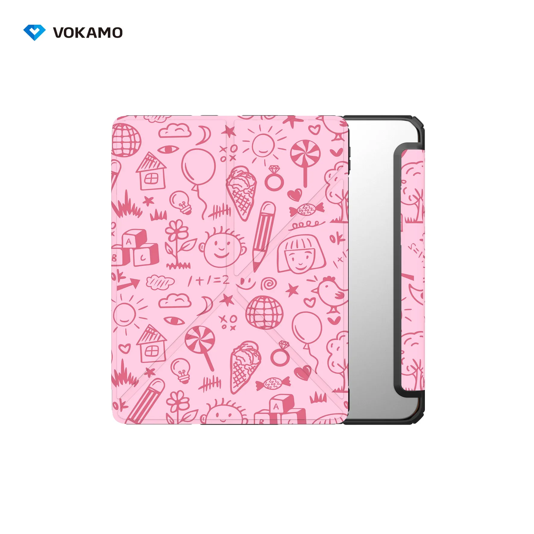 VOKAMO iPad Stand Case for iPad 10.9 " (2022)  Tablet Stand Case Cover with Pencil Holder for iPad 10th Case