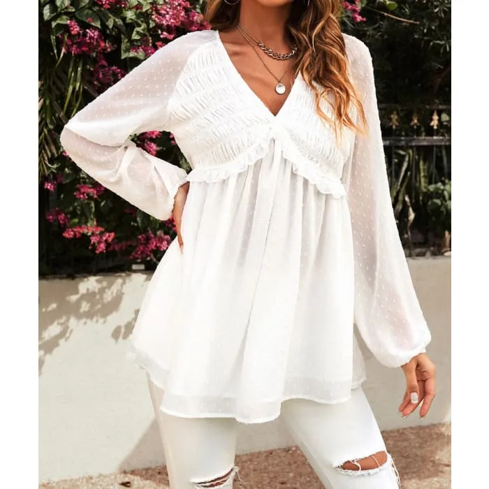 White Babydoll Blouse